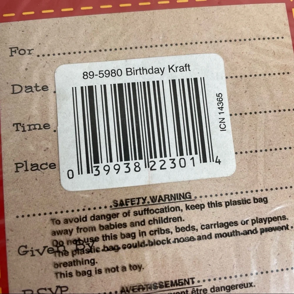 3 Packages Celebrate Party Invitations 8/Pack New Unisex Multicolor Geometric